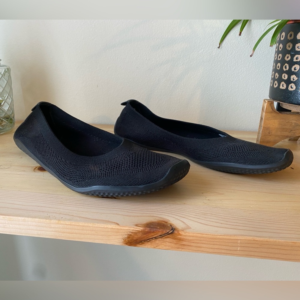 Vivobarefoot Asana Yin Ballerina Flat Black Size 7 EU 38